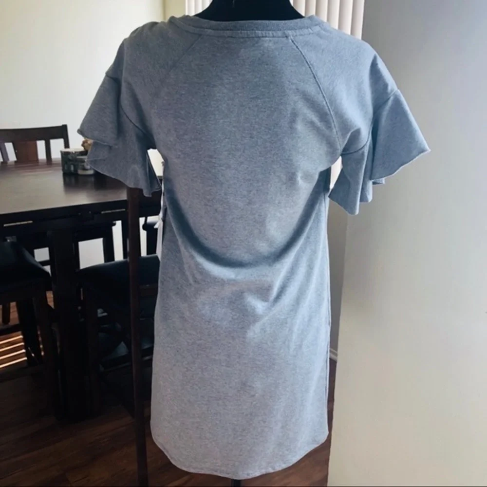 1.State Released Hem Ribbed Collar T-Shirt Dress - Picture 6 of 6